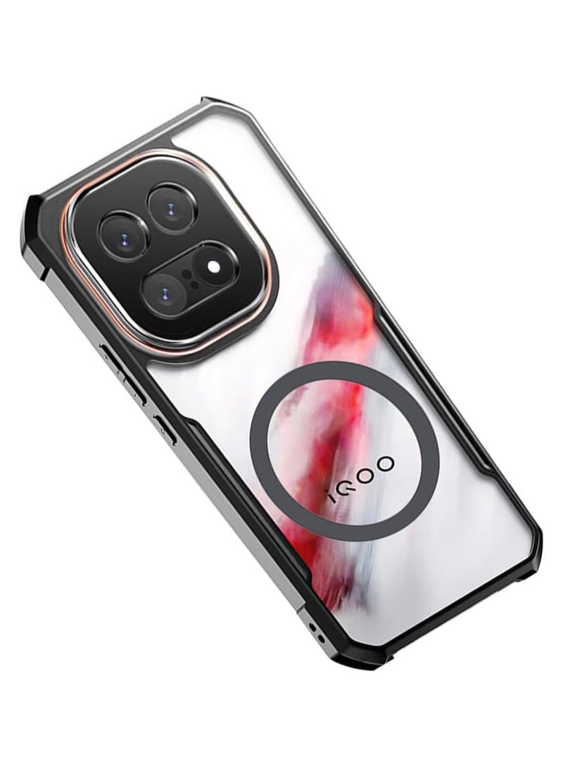 عام الغلاف المغناطيسي المتوافق مع iQOO 15 5G - حماية وسادة هوائية، غلاف شفاف مع حماية الكاميرا، غلاف خلفي من مزيج PC+TPU مقاوم للصدمات ويدعم الشحن اللاسلكي - Image 1