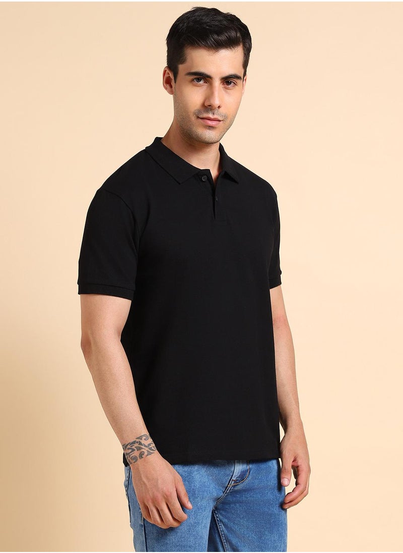 Black T-Shirt for Men, Relaxed Fit - pzsku/Z929DA948060E4A0E40D1Z/45/_/1724501307/85ac9d4e-97d0-4518-9ce7-c778aa15dad3