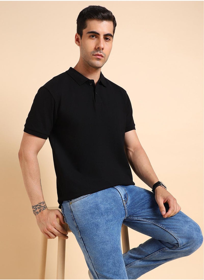 Black T-Shirt for Men, Relaxed Fit - pzsku/Z929DA948060E4A0E40D1Z/45/_/1724501318/df33435b-9455-4138-8010-da4c8e8e19e1