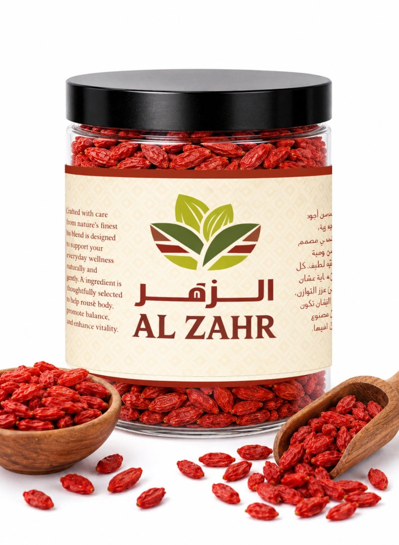 زهر مزيج توت الغوجي والعناب الأحمر 200 جم (100 جم توت الغوجي + 100 جم عناب أحمر) – ثمار طبيعية نقية 100%، عالية الجودة ومختارة يدوياً | توت الغوجي وعناب (الزيزفون الصيني) مجفف فاخر - Image 4