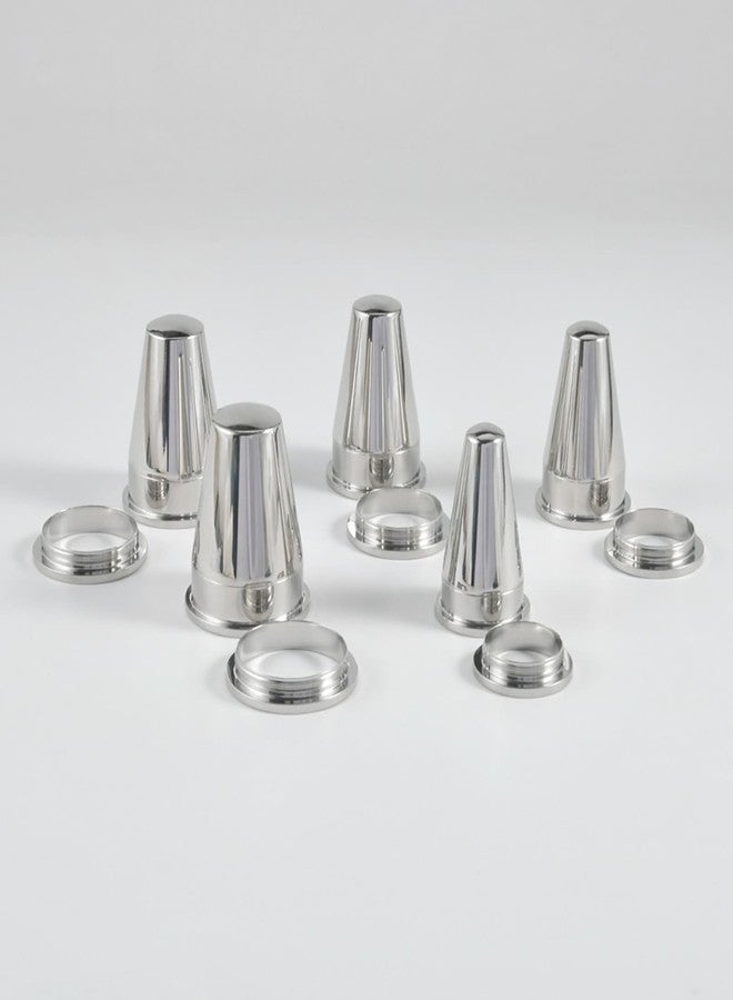 باي دودو أنفاق بييدودو للأذنين مقاس 1 1/8 بوصة، مجموعة من الفولاذ المقاوم للصدأ 2 في 1 من المخاريط والأنفاق، مجوهرات ثقب الجسم ذات ظهر لولبي للنساء - Image 3