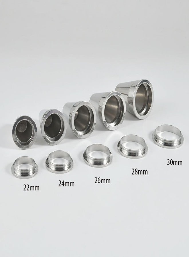 باي دودو أنفاق بييدودو للأذنين مقاس 1 1/8 بوصة، مجموعة من الفولاذ المقاوم للصدأ 2 في 1 من المخاريط والأنفاق، مجوهرات ثقب الجسم ذات ظهر لولبي للنساء - Image 2