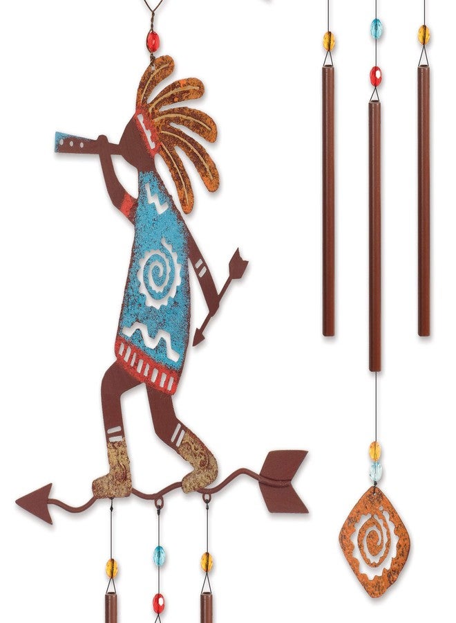 Sunset Vista Designs Kokopelli Arrow Wind Chime, 22" - Image 4