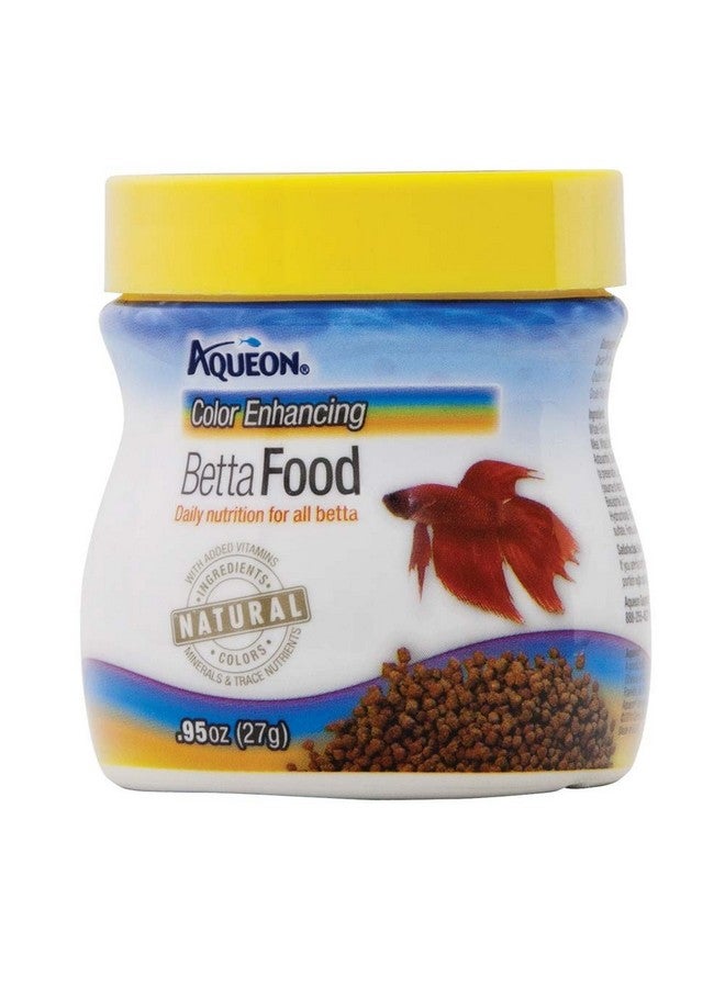 Aqueon Color Enhancing Betta Food, .95 Ounces - Image 1