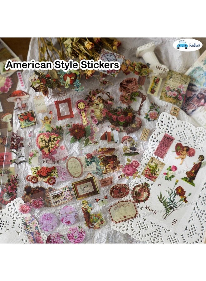 FunBlast Sticker Book Set - 20 Sheets/150+ Paper Magazine Sticker Booklet, Decoration Stickers Book, Stickers for Project, American Style Stickers, Journals, Scrapbooking (B) - Image 4