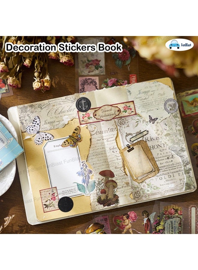 FunBlast Sticker Book Set - 20 Sheets/150+ Paper Magazine Sticker Booklet, Decoration Stickers Book, Stickers for Project, American Style Stickers, Journals, Scrapbooking (B) - Image 2