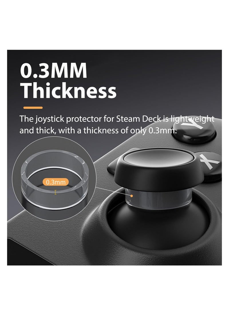 SYOSI - Compatible with Steam Deck Joystick Protectors, 20 Pack Invisible Elastic Clear TPU Anti-Wear Protector Ring for Steam Deck/Xbox / PS4 / PS5 / Rog Ally Joystick Accessories - Image 1