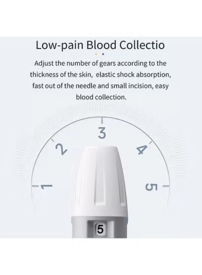 KORAX 100 Test Strips + 100 Lancets Blood Glucose Monitor Kit — High Accuracy Diabetes Testing Meter with No Coding System, Includes Lancing Device for Easy Blood Sugar Monitoring - Image 5