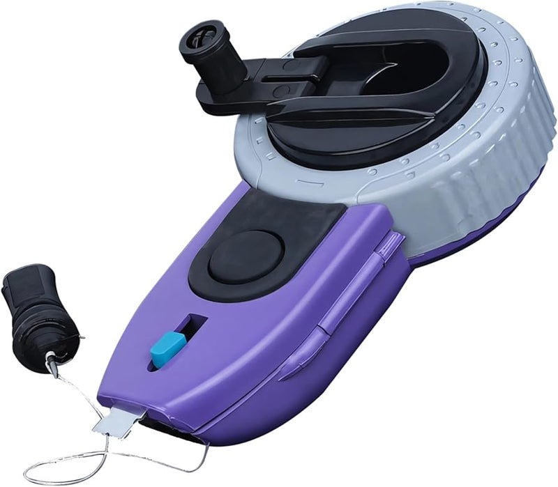 أداة بكرات طباشير 100 قدم مع خط تحديد قابل للسحب، شد قابل للتعديل لمشاريع النجارة والبناء - Image 1