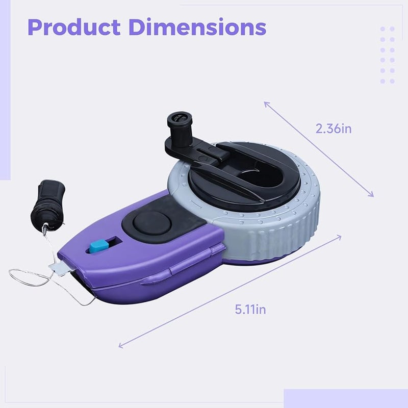 أداة بكرات طباشير 100 قدم مع خط تحديد قابل للسحب، شد قابل للتعديل لمشاريع النجارة والبناء - Image 5