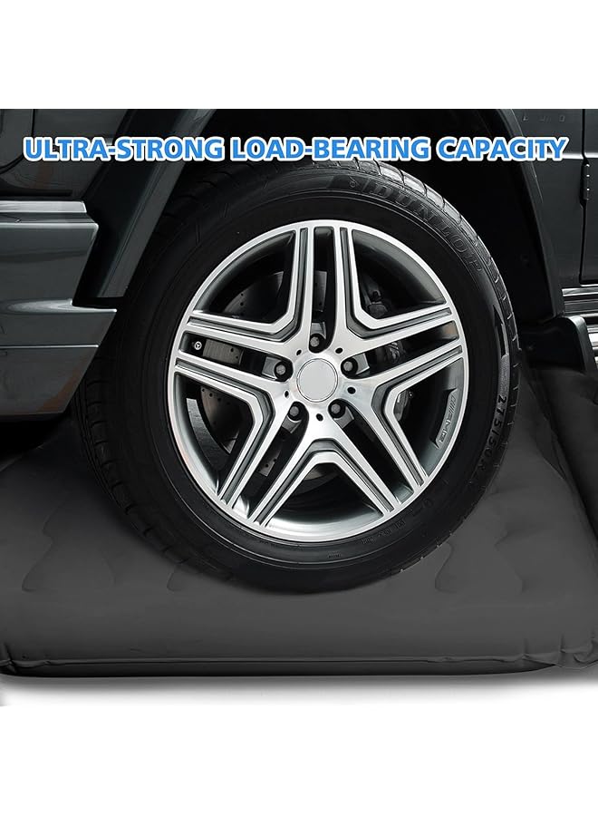 Fh Inflatable Car Air Mattress SUV Seat Bed Portable Foldable Car Air Bed for Outdoor Camping Sleeping Black - Image 4