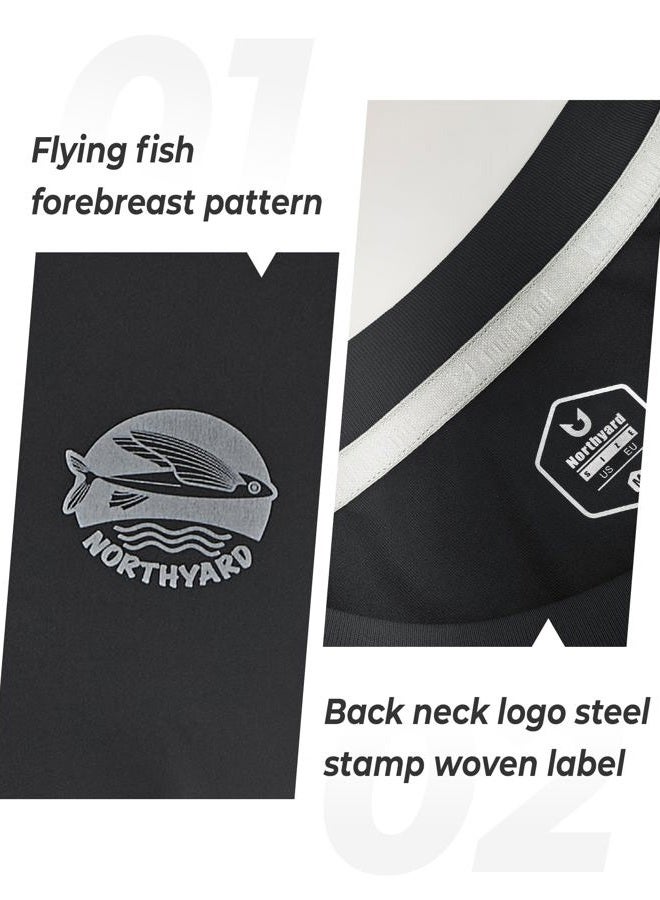 NORTHYARD Mens Rash Guard Shirt UPF 50+ UV Sun Protection Short Sleeve Athletic T-Shirts for Men Quick Dry Fishing Beach Swim - Image 4