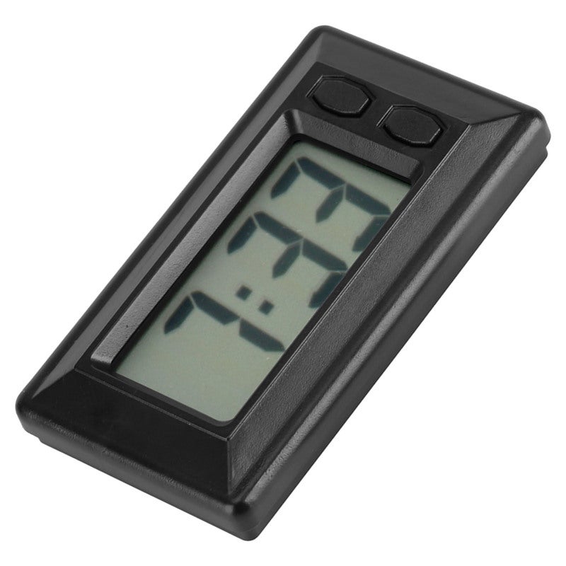 ساعة رقمية LCD: حجم صغير محمول - شاشة LCD سهلة القراءة بأرقام كبيرة، ساعة بلوكة لاصقة لواجهة السيارة ومكتب المنزل - Image 2
