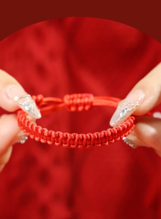 Cafurty 8PCS Red String Bracelet Set for Couples - Perfect Long Distance Relationship Gifts, Kabbalah Red String Bracelet with Red Protection Charms - Matching Red Bracelets for Women - Image 5