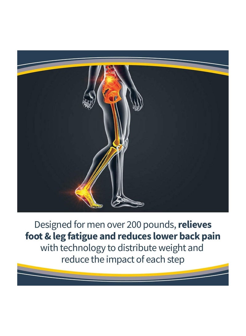 Dr. Scholl's HEAVY DUTY SUPPORT Pain Relief Orthotics for Men over 200lbs with Technology Weight Shock with Every Step (for Men's 8-14) - Image 3