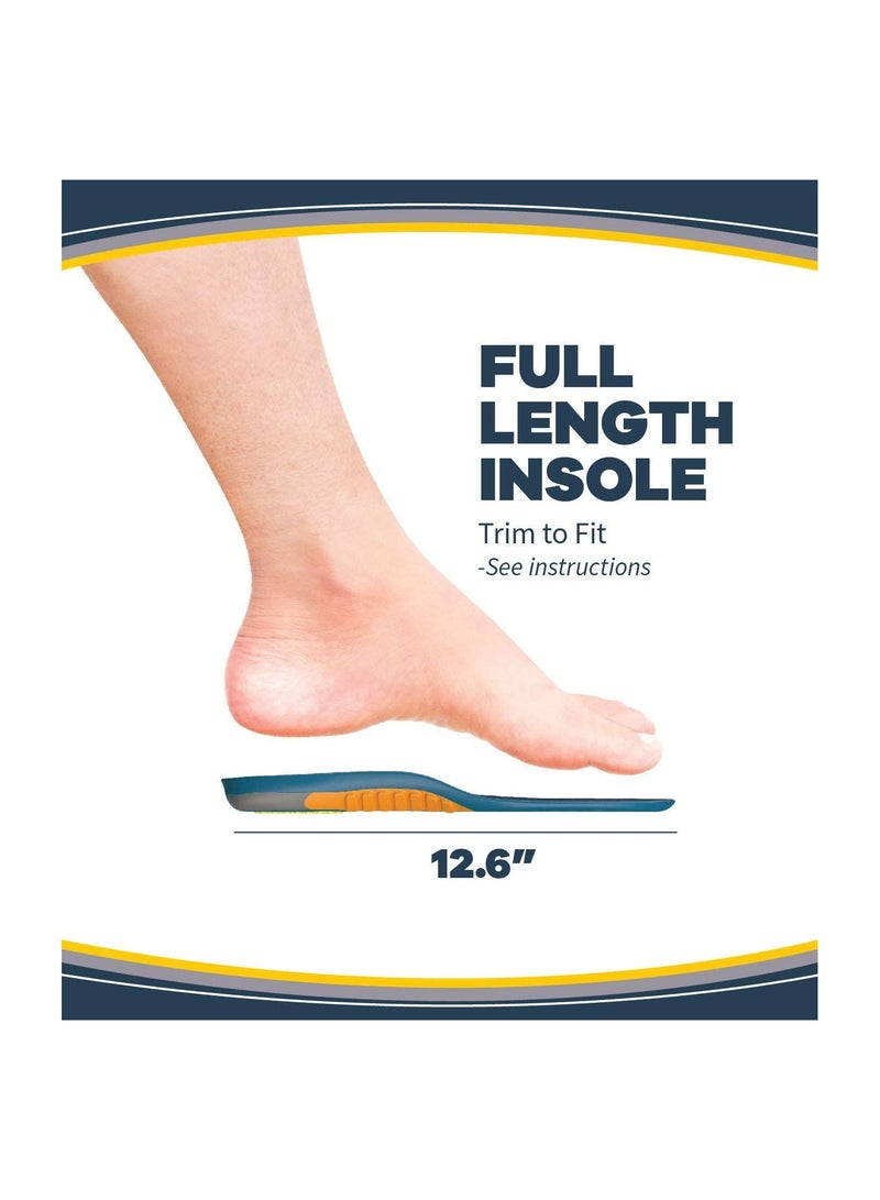 Dr. Scholl's HEAVY DUTY SUPPORT Pain Relief Orthotics for Men over 200lbs with Technology Weight Shock with Every Step (for Men's 8-14) - Image 4