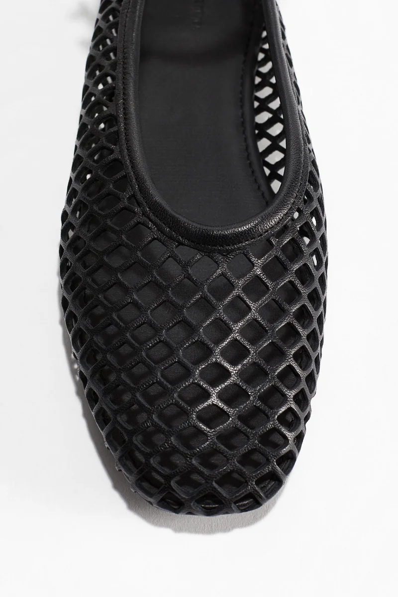 H&M  Perforated leather ballet pumps for Women | Best Price UAE