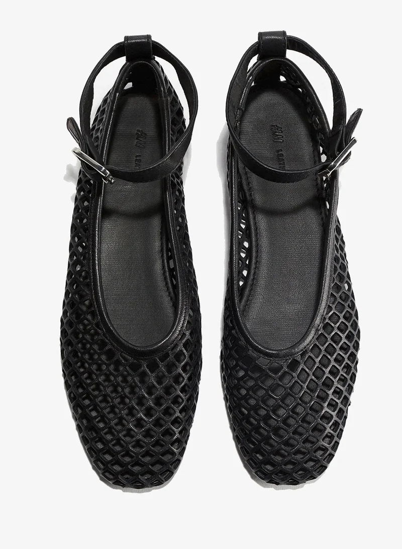 H&M  Perforated leather ballet pumps for Women | Best Price UAE