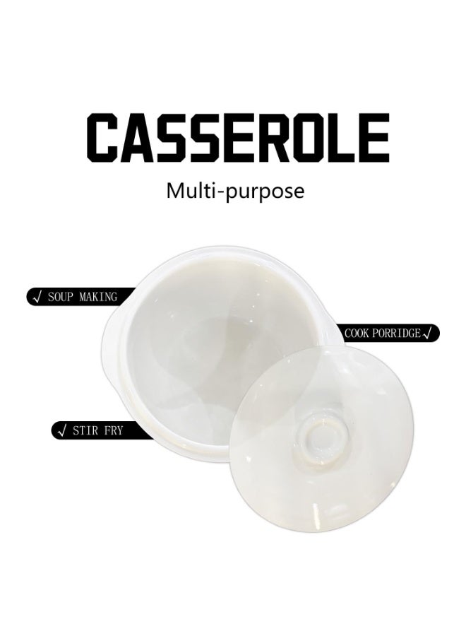 طنجرة أرز، سعة 2.0 لتر، منزلية صغيرة، 3 قطع مع وعاء داخلي غير لاصق، وغطاء من الفولاذ المقاوم للصدأ، ومغرفة أرز وكوب قياس، تتضمن وظيفة الطهي والبخار والتدفئة - Image 4