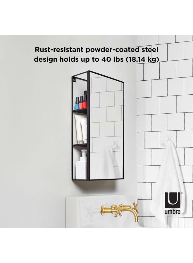 UMBRA Cubiko Wall Mirror and Storage Unit with Open-Side Access - Image 4