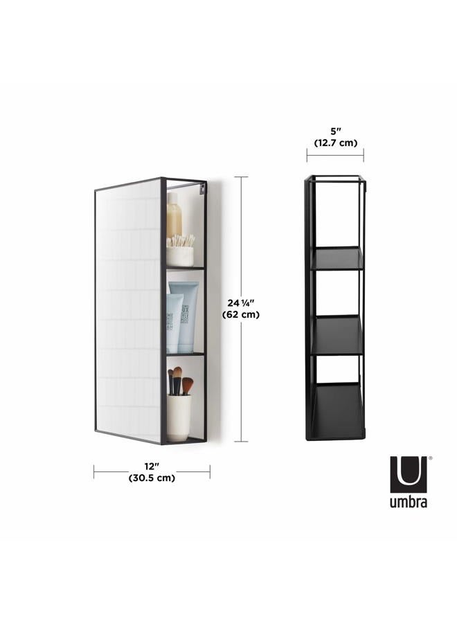 UMBRA Cubiko Wall Mirror and Storage Unit with Open-Side Access - Image 2