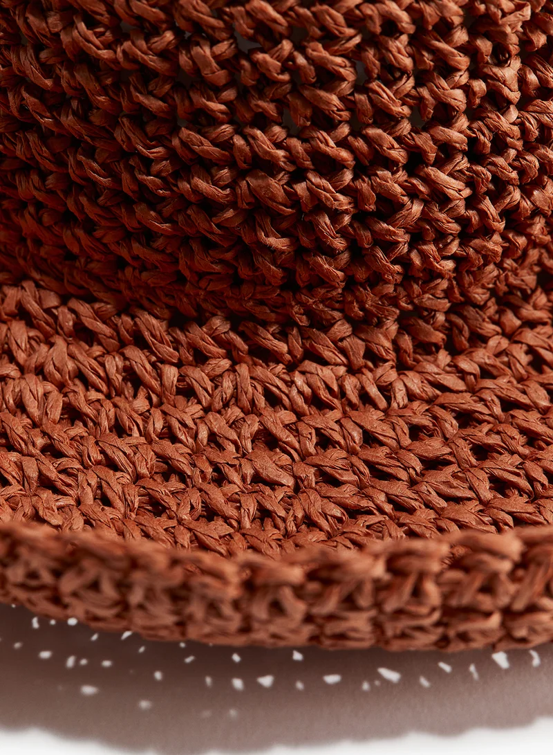 اتش اند ام Wavy-Brim Straw Hat