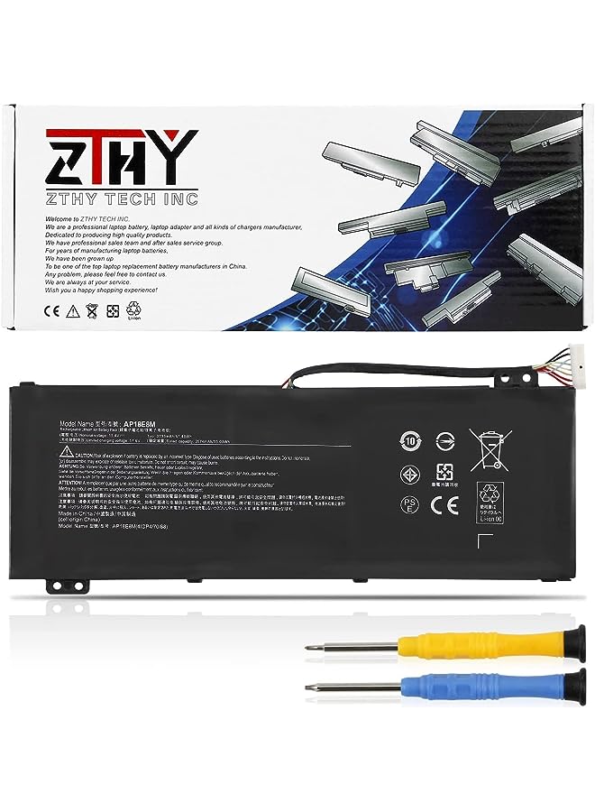 ZTHY Ap18E8M Ap18E7M Laptop Battery Replacement For Acer Nitro 5 An515-54-76Jy An515-43-R1Rk An515-44-R99Q An517-51-7095 Nitro 7 An715-51 Aspire 7 A715-74G-7511 Predator Helios 300 Ph315-52-736R - Image 1
