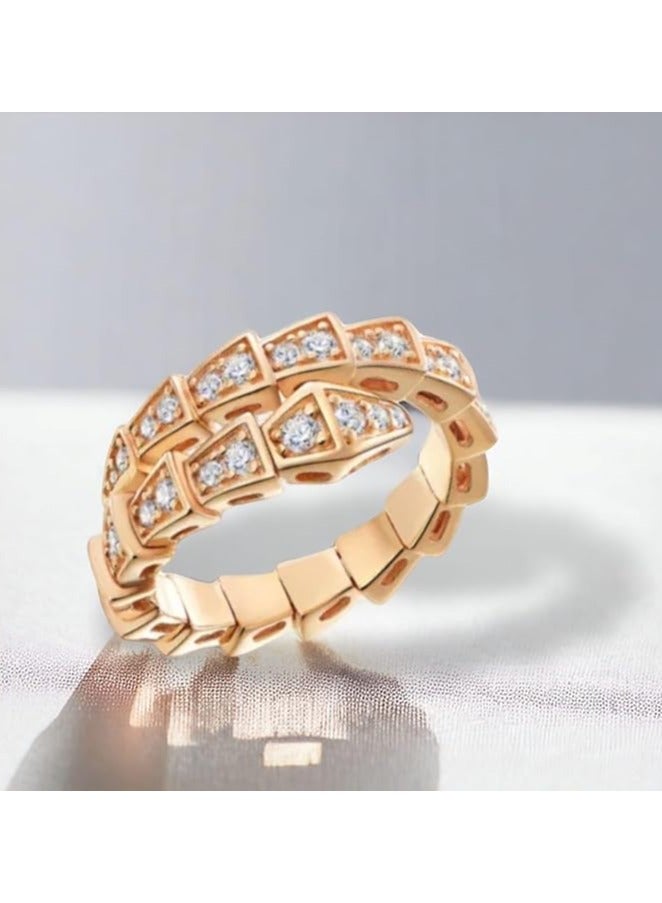 بونكا خواتم بونكا البراقة للنساء والفتيات  خاتم ذهبي - Image 2