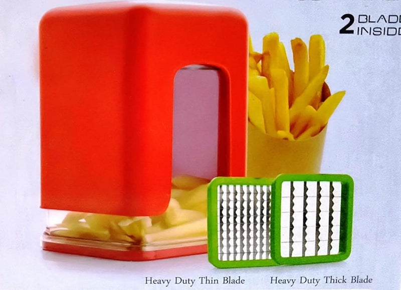 TEKREVA TEKREVA Heavy Quality Finger Chipser for Your KitchenPotato Chips MakerFrench Fries CuttersChips MachineSnacks Finger Maker Plastic Multicolor  - Image 2