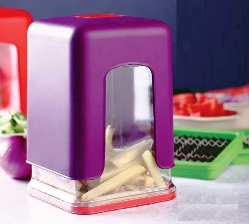 TEKREVA TEKREVA Heavy Quality Finger Chipser for Your KitchenPotato Chips MakerFrench Fries CuttersChips MachineSnacks Finger Maker Plastic Multicolor  - Image 5