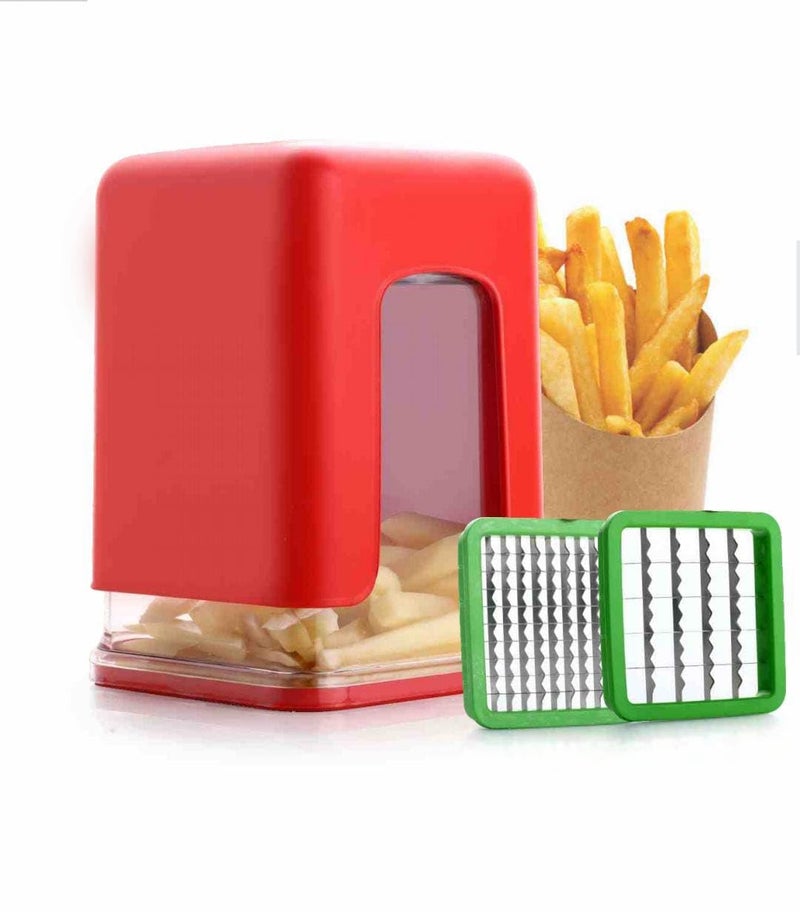 TEKREVA TEKREVA Heavy Quality Finger Chipser for Your KitchenPotato Chips MakerFrench Fries CuttersChips MachineSnacks Finger Maker Plastic Multicolor  - Image 4