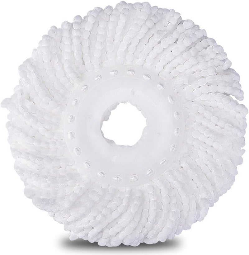 DANGSHAN 3 Pack Mop Head Replacement Spin Mop Replacement Head Microfiber Spin Mop Refills Easy Cleaning Round Shape Standard Size - Image 2