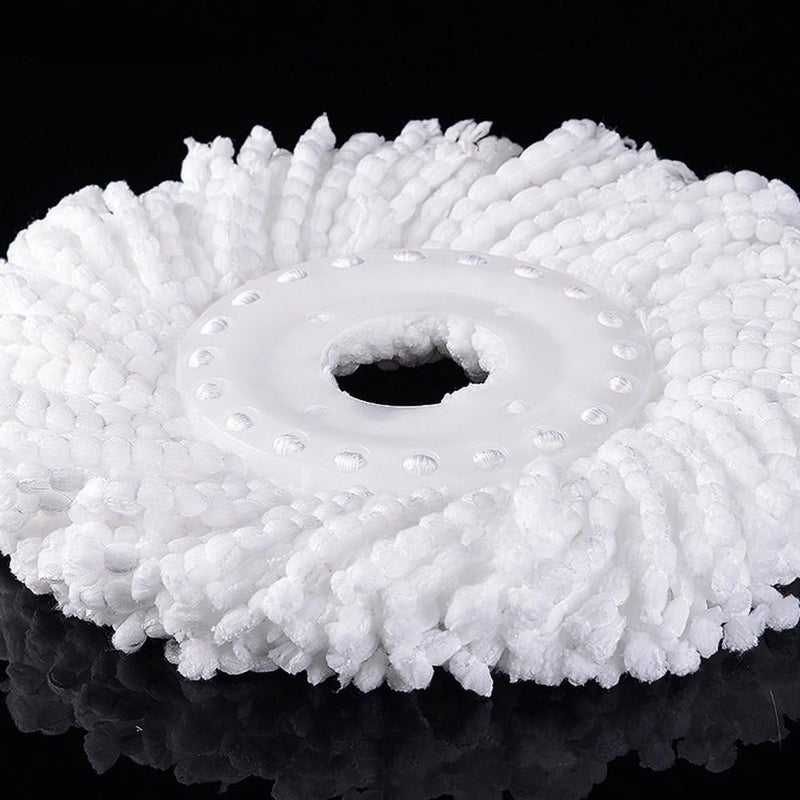 DANGSHAN 3 Pack Mop Head Replacement Spin Mop Replacement Head Microfiber Spin Mop Refills Easy Cleaning Round Shape Standard Size - Image 5
