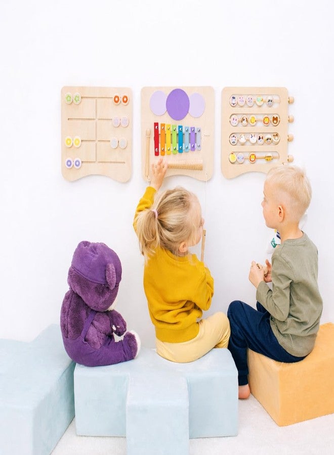 ComfyBumpy Sensory Wall Panel for Kids | Toddler Busy Board and Detachable Wooden Sensory Board - Montessori Busy Board, Activity Center for Independent, Screen-Free Play - Image 1