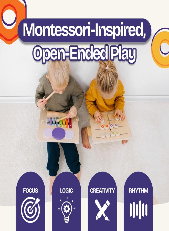 ComfyBumpy Sensory Wall Panel for Kids | Toddler Busy Board and Detachable Wooden Sensory Board - Montessori Busy Board, Activity Center for Independent, Screen-Free Play - Image 3