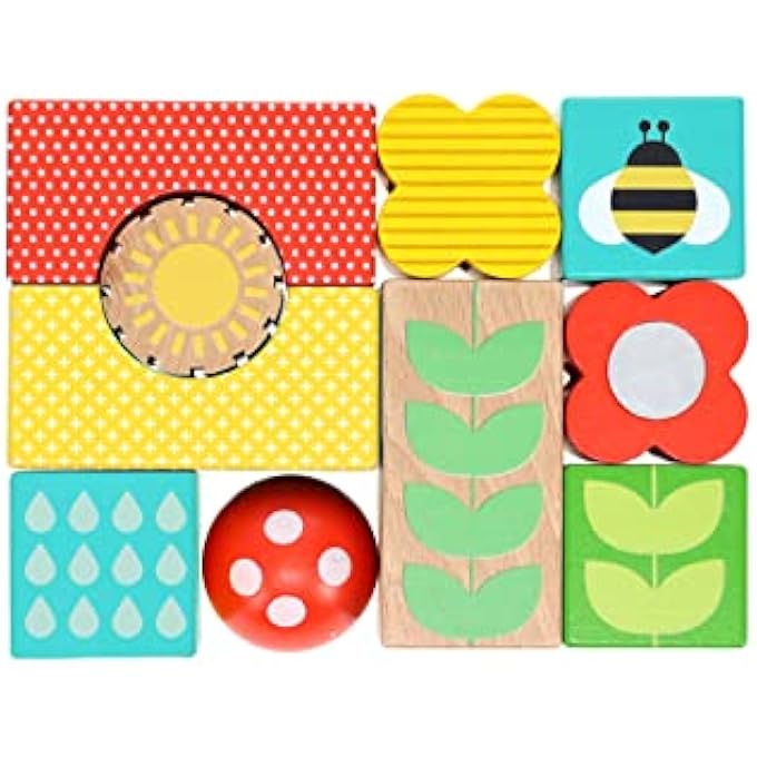 BUSY GARDEN WOODEN DISCOVERY BLOCKS - Image 1