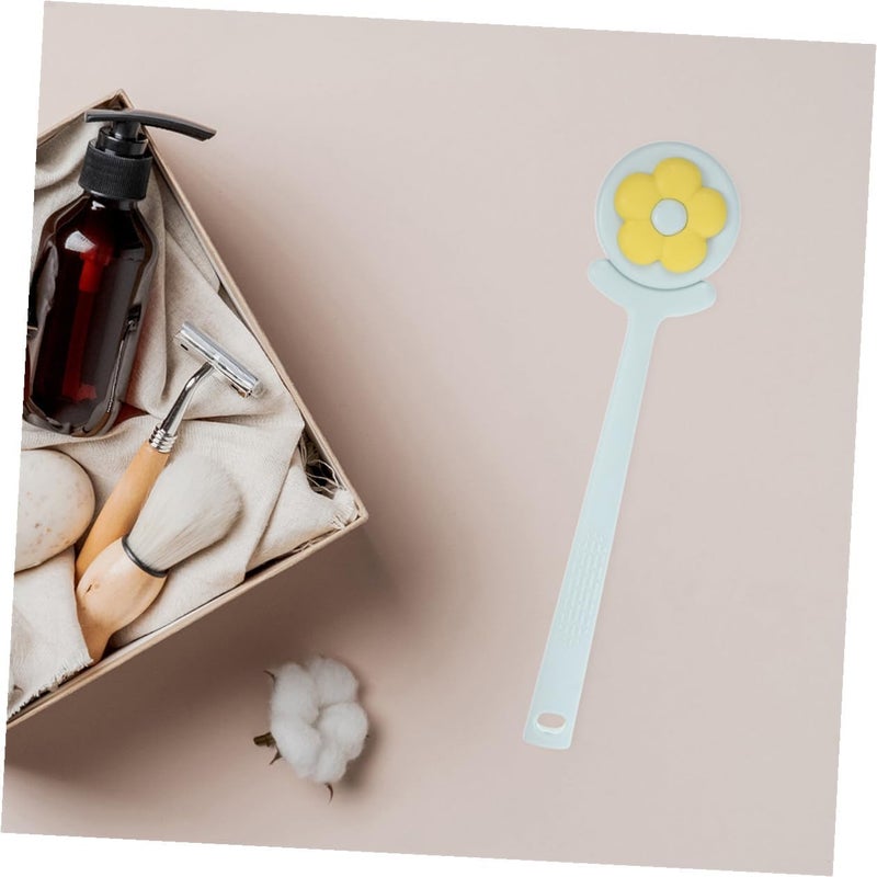 2pcs Flower-Shaped Soft Bristle Body Brush with Long Handle Back Scrubber for Shower Exfoliating and Cleansing Suitable for Men and Women - Image 3