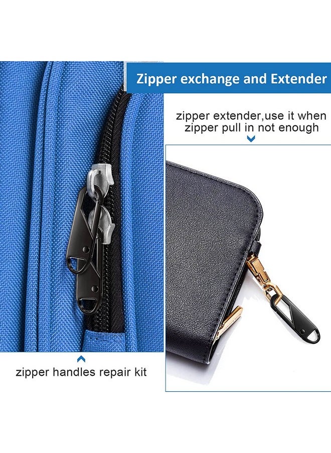 oxt - Zipper Pull 4 Pcs Black Upgraded Zipper Pull Premium Zipper Pull Replacement Zipper Tab Tags Cord Extension Fixer For Luggage Backpacks Jackets Purses Handbags - Image 1