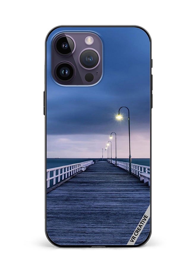 VR CREATIVE Protective Case Cover For Apple iPhone 15 Pro Pathway To Sea Design Multicolour - Image 1