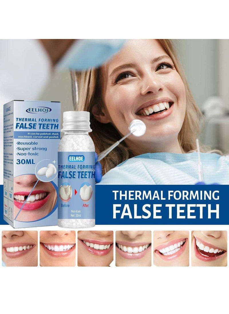 EELHOE 1pc 30g Thermal Forming False Teeth, False Teeth Solid Glue, Temporary Tooth Repair Kit, Teeth And Gaps False Teeth Solid Glue Denture Adhesive, Tooth Repair Gaps Filling Teeth Care  - Image 4