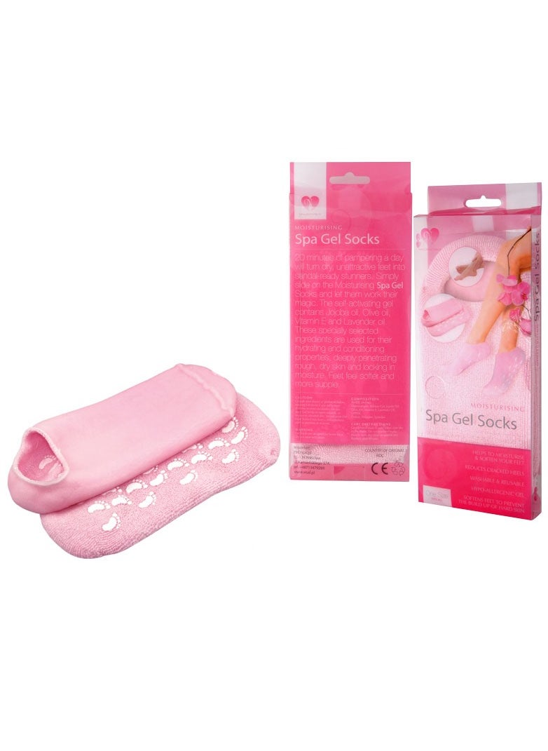 DubaiGallery Moisturizing Whitening Exfoliating Foot Mask Gloves Spa Gel Socks Hand Feet Care Beauty Cotton Socks, Assorted Color  - Image 1