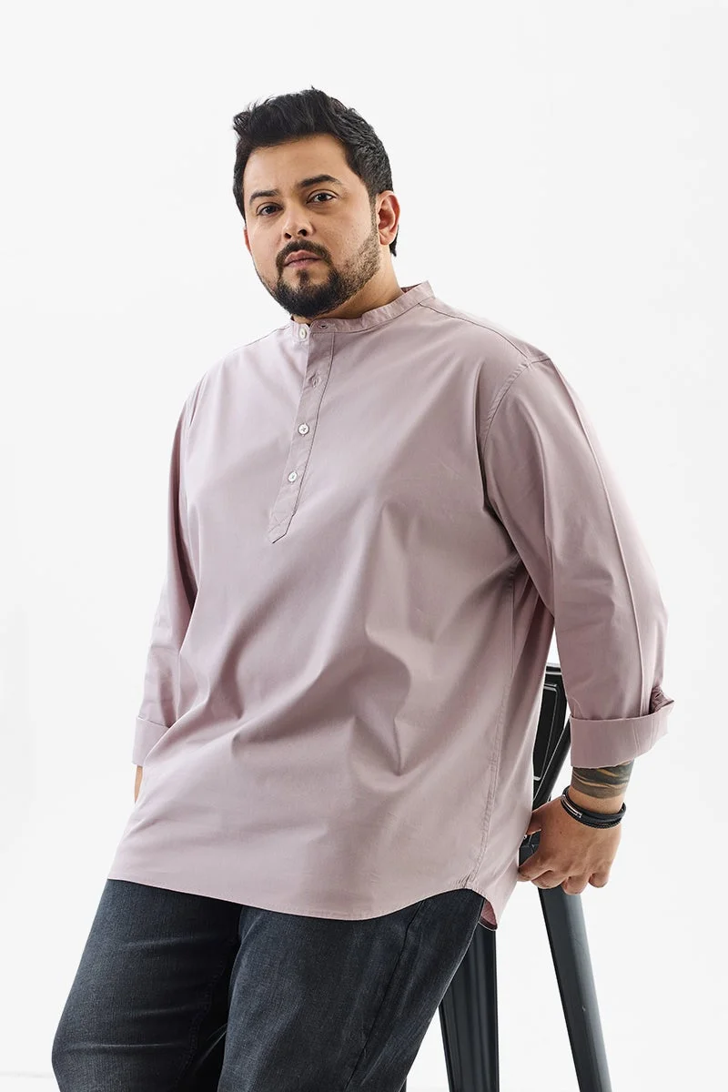 سنيتش قميص كورتا مقاس كبير بقصة عادية مطاطي