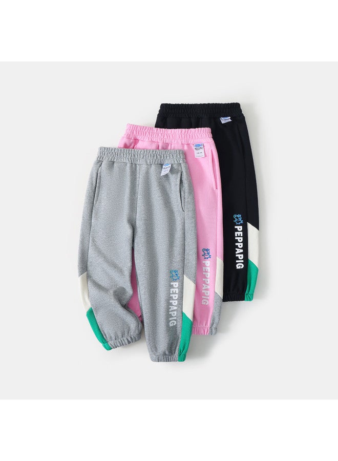 peppa Pig Spring Kids' Comfortable Windproof Cuffed Pants - Image 3