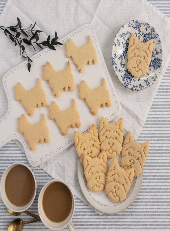 Bakerlogy Set of 2 West Highland White Terrier cookie cutters (Design: Face and Silhouette), 2 pieces - Bakerlogy - Image 3