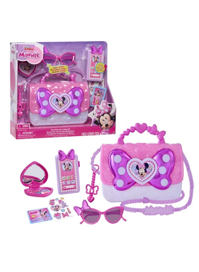 Disney طقم حقيبة ميني ماوس باوفابولوس من ديزني جونيور (7 قطع، وردي) - Image 2