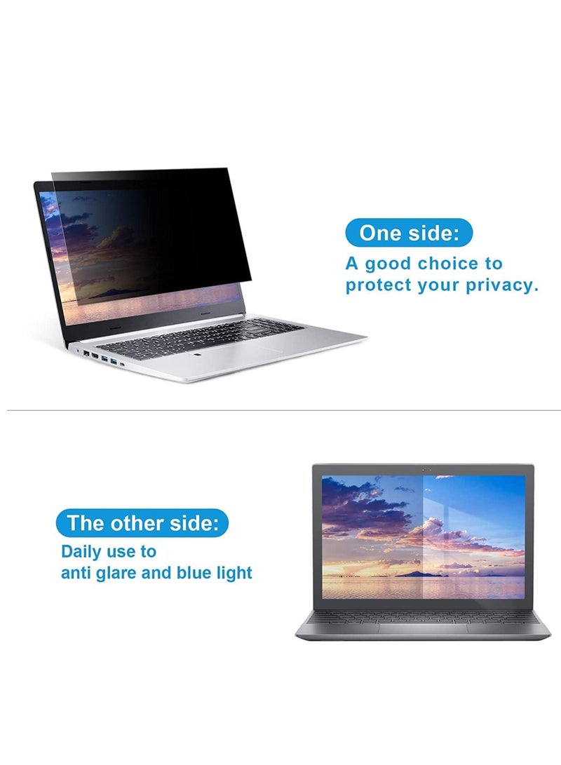 Laptop Privacy Screen 15.6 Inch-16:9 Aspect Ratio Computer Monitor Protector, Anti-Glare Blue Light Laptop Screen Privacy Shield Removable 15.6in Filter for Lenovo HP Dell Acer Asus Thinkpad Envy Xps - Image 3