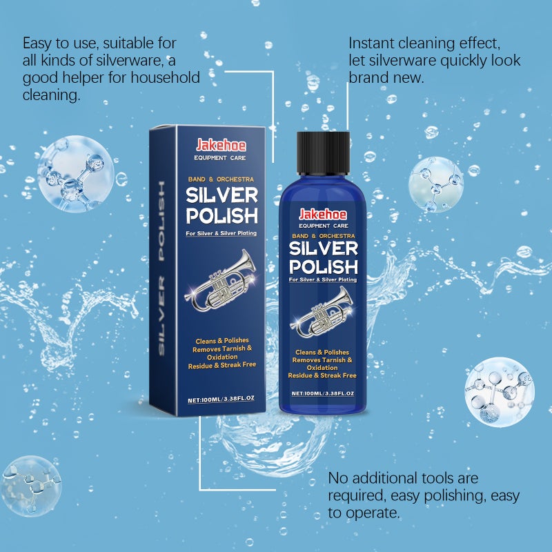 Jakehoe Silver Polishing Agent Silver Jewelry Cleaning Stains Daily Maintenance Polishing Renovation Cleaner - Image 5