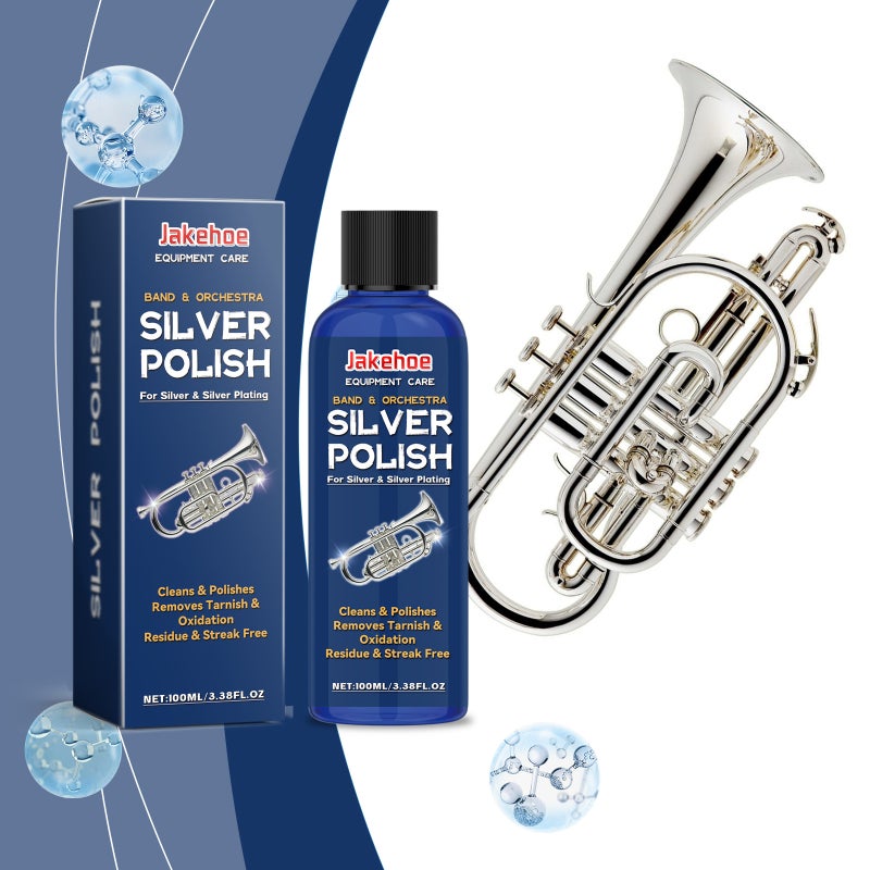 Jakehoe Silver Polishing Agent Silver Jewelry Cleaning Stains Daily Maintenance Polishing Renovation Cleaner - Image 2