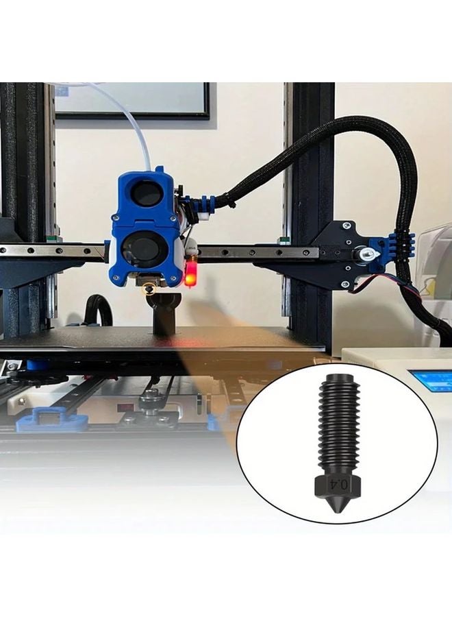 Anycubic Kobra 3 Kobra S1 Extruder Hot End Nozzle Kit Black Hardened Steel Nozzles 0 2 4 6 8Mm - Image 5