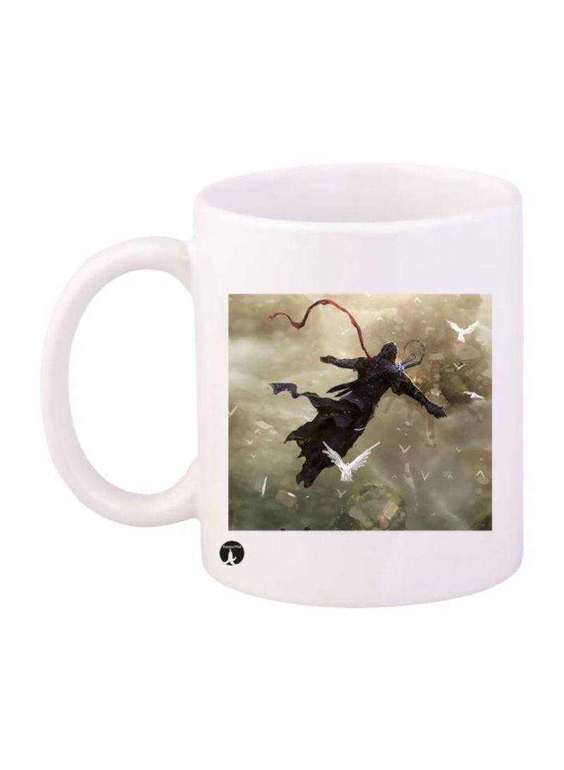 RKN Assassin's Creed Video Game Printed Mug White/Purple/Yellow Standard Size